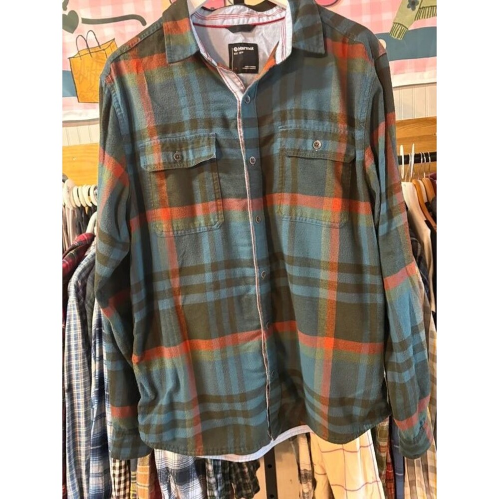 Marmot large flannel plaid